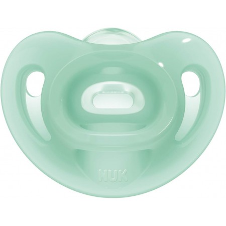 NUK CHUPETE SILICONA SENSITIVE SILICONA 6-18 MESES 2 CHUPETES