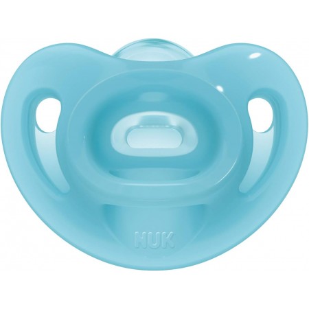 NUK CHUPETE SILICONA SENSITIVE SILICONA 6-18 MESES 2 CHUPETES