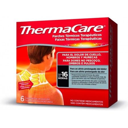 THERMACARE CUELLO Y HOMBROS 6 PARCHES TERMICOS TERAPEUTICOS