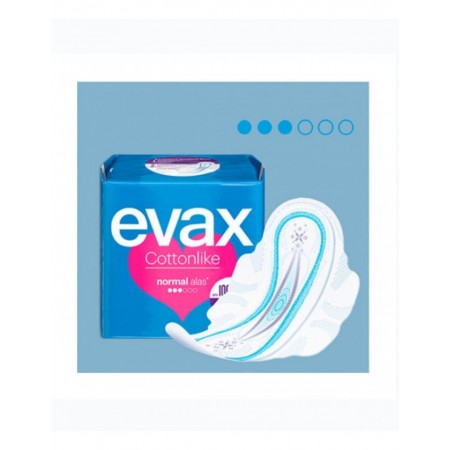 EVAX COTTONLIKE COMPRESAS NORMAL CON ALAS 19 COMPRESAS