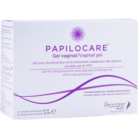 PAPILOCARE GEL VAGINAL 21 CANULAS MONODOSIS 5 ML
