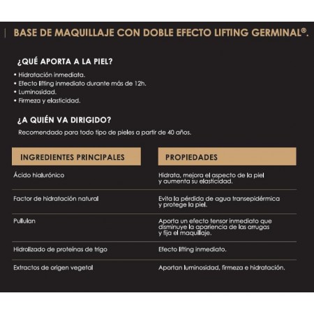 GERMINAL RADIANCE PACK LIFT SERUM FOUNDATION LIGHT MEDIUM 30ML + REGALO BROCHA MAQUILLAJE