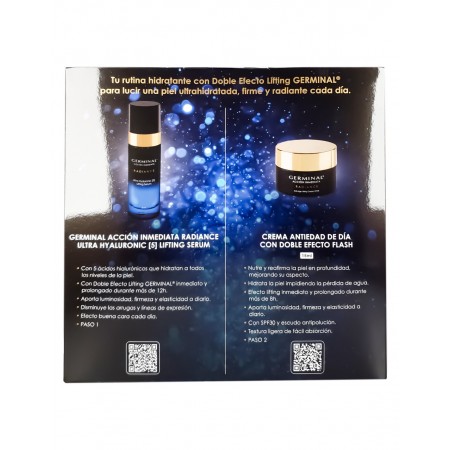 GERMINAL PACK RADIANCE ULTRA HYALURONIC [5] LIFTING SERUM 30 ML + MINI CREMA DE DÍA SPF 30 15ML
