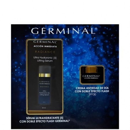 GERMINAL PACK RADIANCE ULTRA HYALURONIC [5] LIFTING SERUM 30 ML + MINI CREMA DE DÍA SPF 30 15ML