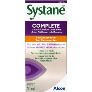 SYSTANE COMPLETE LUBRICANTES SIN CONSERVANTES 10 ML