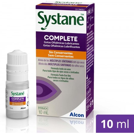 SYSTANE COMPLETE LUBRICANTES SIN CONSERVANTES 10 ML