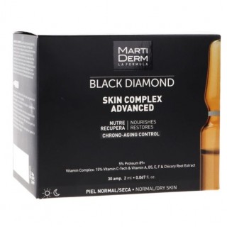 MARTIDERM BLACK DIAMOND SKIN COMPLEX ADVANCE PIEL NORMAL/SECA 30 AMPOLLAS 3 ML