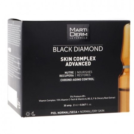 MARTIDERM BLACK DIAMOND SKIN COMPLEX ADVANCE PIEL NORMAL/SECA 30 AMPOLLAS 3 ML