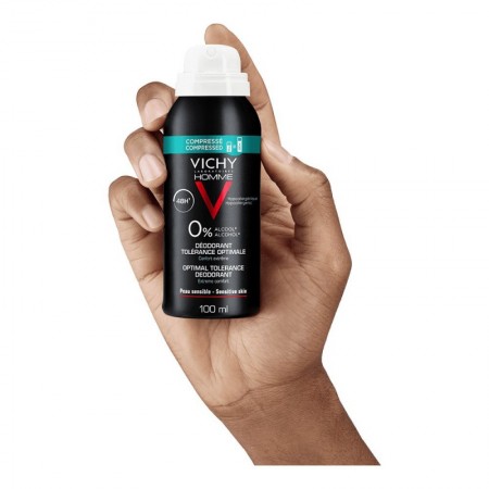 VICHY HOMME DESODORANTE SPRAY PIEL SENSIBLE 48H 100 ML