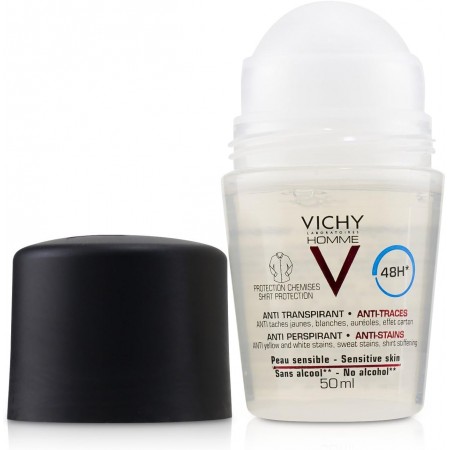 VICHY HOMME ANTITRANSPIRANTE ANTIMANCHAS HOMBRE ROLL ON 50 ML