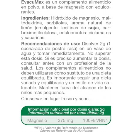 EVACUMAX HIDROXIDO DE MAGNESIO 150G