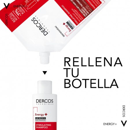 DERCOS CHAMPU ESTIMULANTE ANTICAIDA ECO RECARGA 500 ML