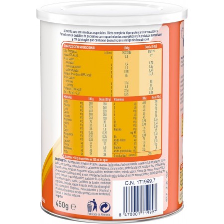 MERITENE EXTRA SABOR VAINILLA EN POLVO 450G