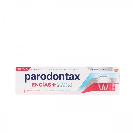 PARODONTAX BLANQUEANTE + ENCIAS + ALIENTO & SENSIBILIDAD  1 TUBO 75 ML