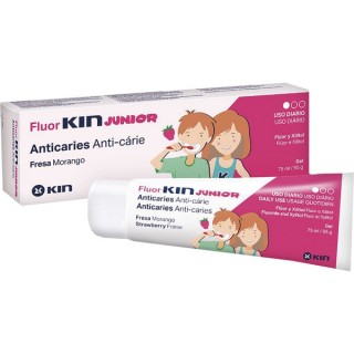 FLUOR KIN JUNIOR GEL DENTIFRICO SABOR FRESA 75ML