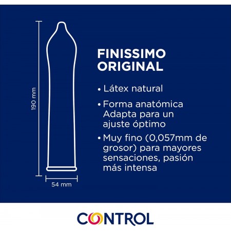 CONTROL FINISSIMO ORIGINAL DUPLO 2ªUD 50% 12 + 12 PRESERVATIVOS