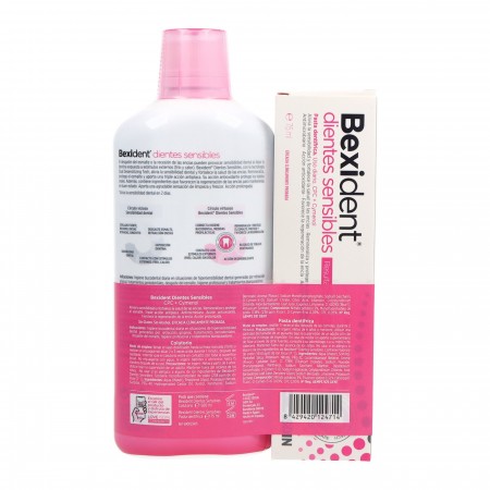 BEXIDENT DIENTES SENSIBLES PACK PASTA DENTIFRICA 75 ML+ COLUTORIO 500 ML