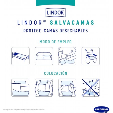 LINDOR SALVACAMAS 65 X 75 15 UNIDADES