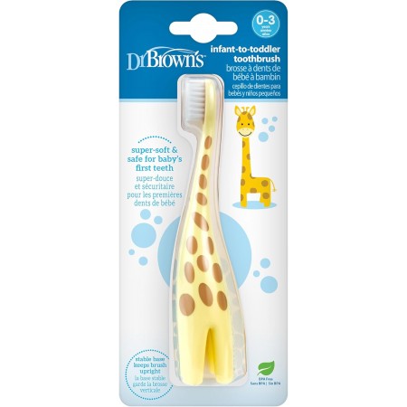 DR BROWN´S CEPILLO DIENTES INFANTIL BEBE DE JIRAFA 0-3 AÑOS