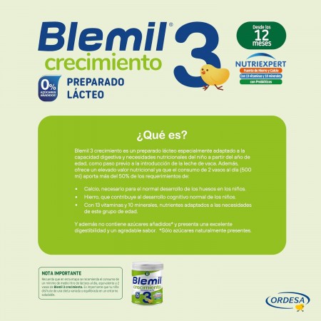 BLEMIL PLUS 3 CRECIMIENTO 800 G