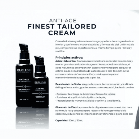 PAPILLON FOR MEN ANTI-AGE PLUS CREMA HIDRATANTE Y REAFIRMANTE 50ML