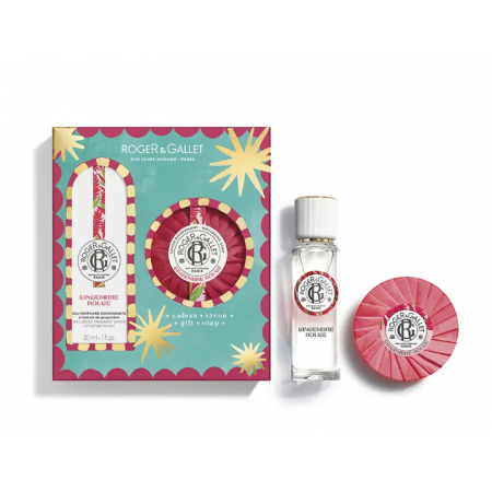 ROGER & GALLET SET AGUA PERFUMADA GINGEMBRE ROUGE 30ML + JABON GINGEMBRE ROUGE 100GR