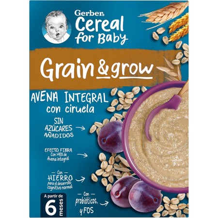 GERBER CEREALES AVENA INTEGRAL CON CIRUELA 250 G
