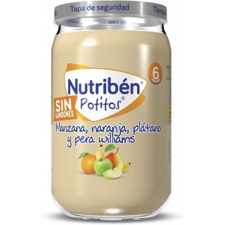 NUTRIBEN POTITOS MANZANA, NARANJA, PLATANO Y PERA WILLIANS 235 G
