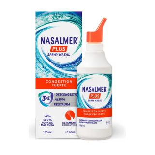 NASALMER PLUS AGUA DE MAR CONGESTION FUERTE SPRAY 135 ML