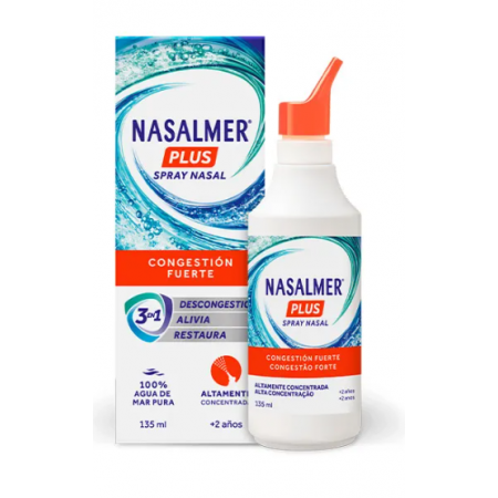 NASALMER PLUS AGUA DE MAR CONGESTION FUERTE SPRAY 135 ML