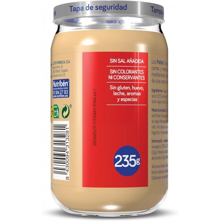 NUTRIBEN POTITO TERNERA CON JUDIAS VERDES Y ZANAHORIAS 235 G