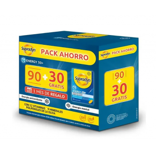 SUPRADYN ENERGY 50+ PACK AHORRO VITALIDAD Y ANTIOXIDANTES 90 COMPRIMIDOS + 30 GRATIS