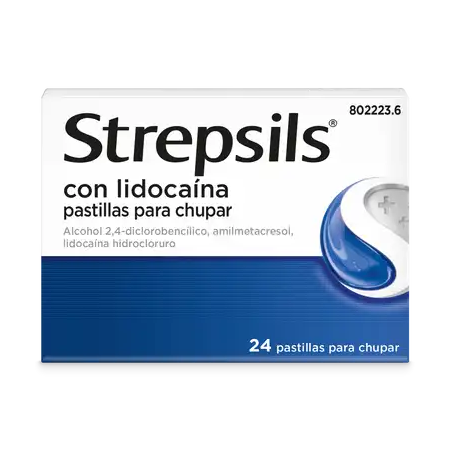 STREPSILS LIDOCAINA 24 PASTILLAS PARA CHUPAR