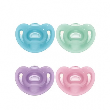NUK SENSITIVE DUO CHUPETES DE SILICONA DE 0 - 6 MESES 2 CHUPETES