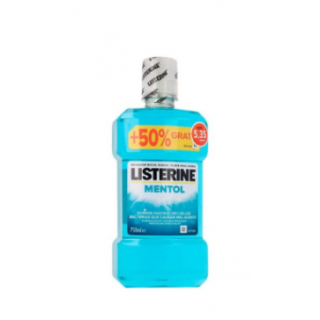 LISTERINE MENTOL +50% GRATIS ENJUAGUE BUCAL 750 ML