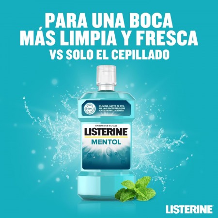 LISTERINE MENTOL +50% GRATIS ENJUAGUE BUCAL 750 ML