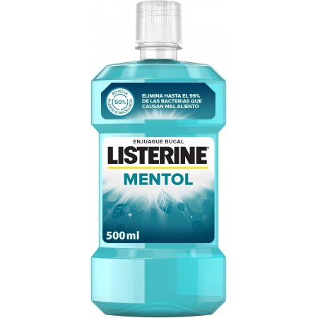 LISTERINE MENTOL +50% GRATIS ENJUAGUE BUCAL 750 ML