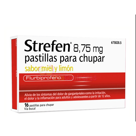 STREFEN 8.75 MG 16 PASTILLAS PARA CHUPAR MIEL Y LIMON