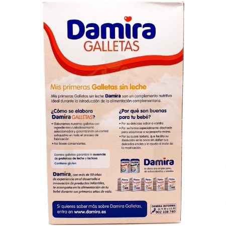 DAMIRA MIS PRIMERAS GALLETAS SIN LECHE 24 GALLETITAS 150 G