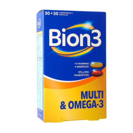 BION3 MULTI & OMEGA-3 30 COMPRIMIDOS + 30 CAPSULAS