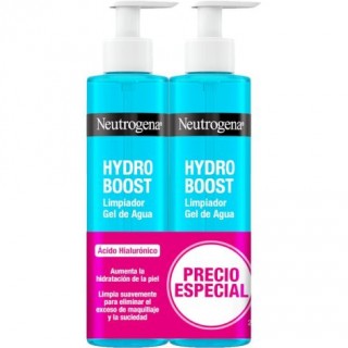 NEUTROGENA HYDRO BOOST DUPLO GEL LIMPIADOR DE AGUA SIN PERFUME 200ML + 200 ML