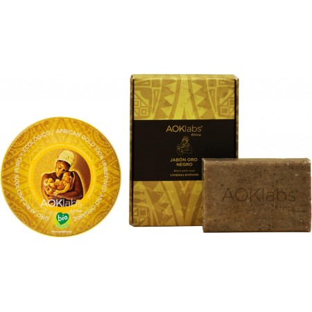 AOK LABS PACK DE RUTINA INICIATE: JABON DE ORO NEGRO 100G + MANTEKA KARITÉ ORO AFRICANO 50 ML
