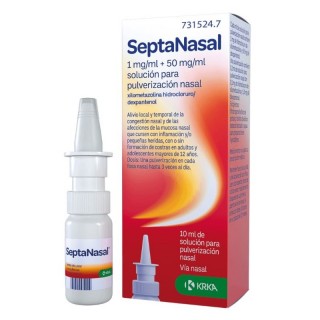 SEPTANASAL 1 MG/ML + 50 MG/ML SOLUCION PARA PULVERIZACION NASAL 10 ML