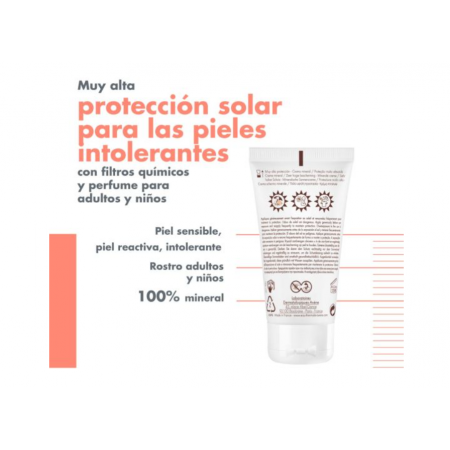 AVENE MINERAL SPF50+ PANTALLA FISICA CREMA SIN PERFUME 50 ML