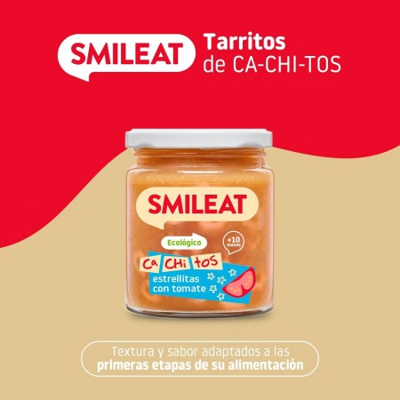 SMILEAT TARRITO CACHITOS ESTRELLITAS CON TOMATE 230G