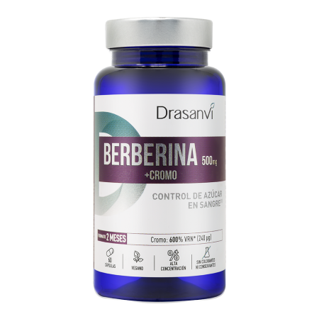 DRASANVI BERBERINA 500MG + CROMO 60 CAPSULAS