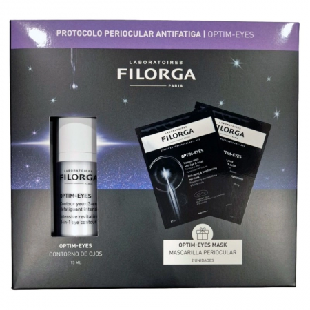 FILORGA COFRE CONTORNO DE OJOS OPTIM-EYES 15ML + 2 OPTIM-EYES MASK ANTIFAZ 6ML REGALO
