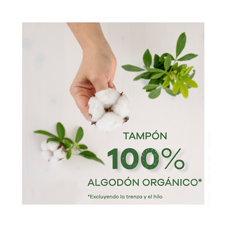 TAMPAX COMPAK COTTON PROTECTION 100% ALGODON SUPER 14 TAMPONES