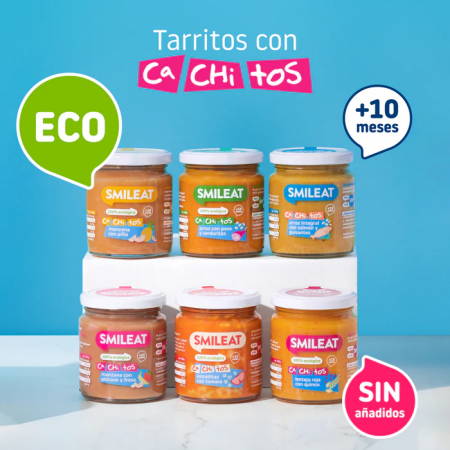 SMILEAT TARRITO CACHITOS DE ARROZ CON PAVO Y VERDURITAS 230 G
