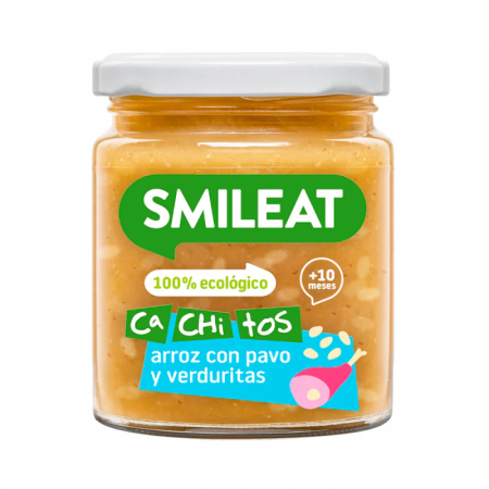 SMILEAT TARRITO CACHITOS DE ARROZ CON PAVO Y VERDURITAS 230 G